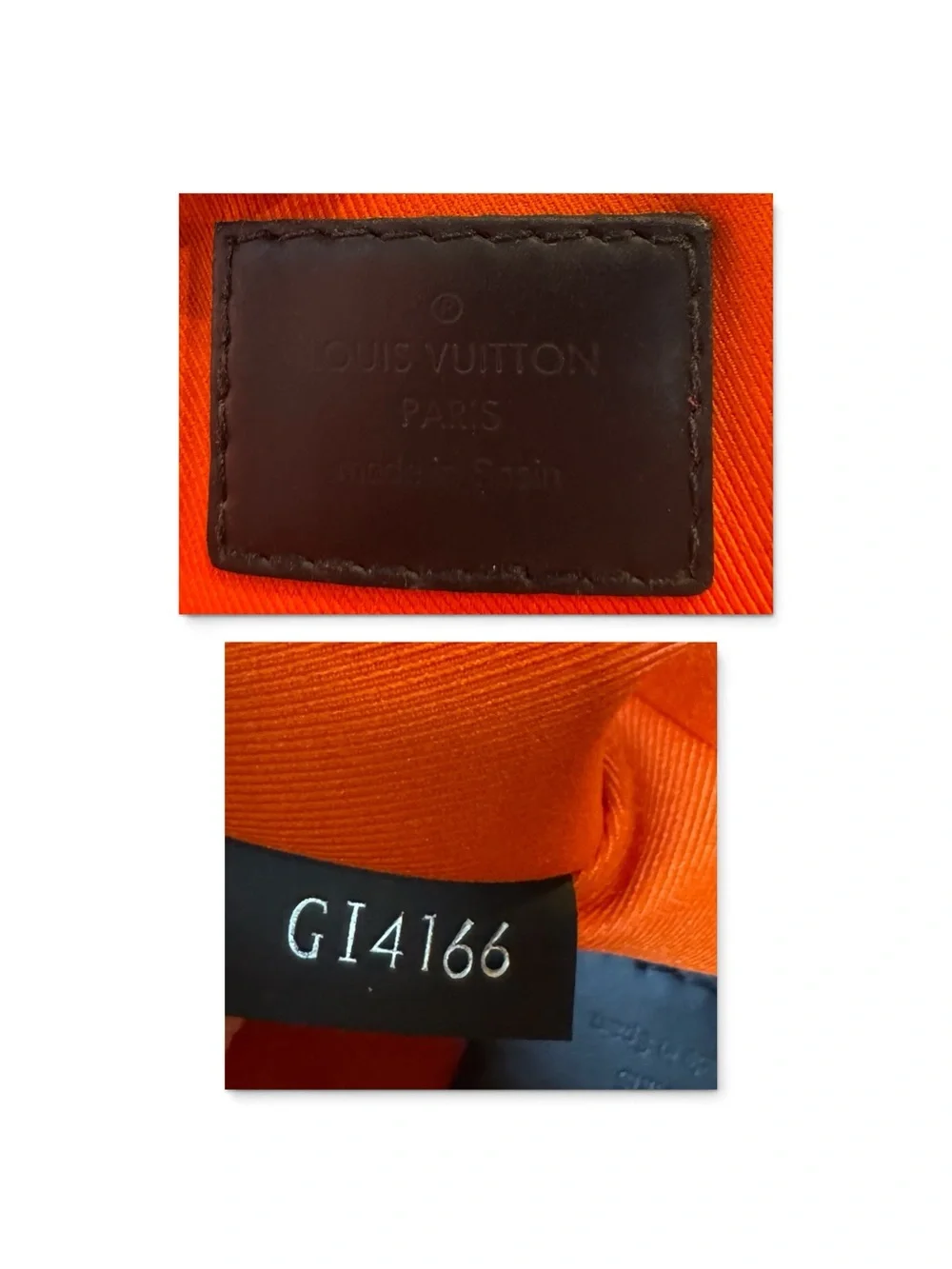 Louis Vuitton Damier Graphite District PM Messenger Bag – Orange Authentic